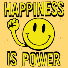 Happiness Is Power Smiley Face GIF - Happiness Is Power Happiness Power GIFs