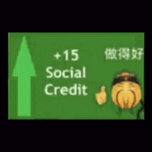 Meme social credit China's Social