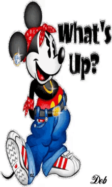 Whats Up Micky Mouse GIF - Whats Up Micky Mouse Hiphop GIFs