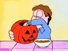 garfield halloween jon carving garfield halloween jon carving