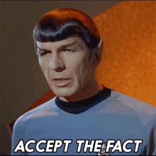 Accept The Fact Mr Spock GIF - Accept The Fact Mr Spock Henoch GIFs