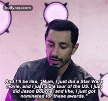 And L'Ll Be Like, "Mum, I Just Did A Star Warsmovie, And I Just Dida Tour Of The Us. I Justdid Jason Bourne, And Like, I Just Gotnominated For These Awards.".Gif GIF - And L'Ll Be Like "Mum I Just Did A Star Warsmovie GIFs