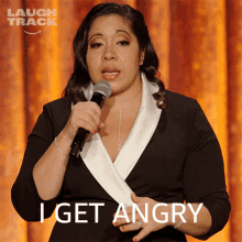 I Get Angry Gina Brillon GIF - I Get Angry Gina Brillon Laugh Track GIFs