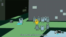 I'M Not Cute, I'Ll Mess You Up GIF - Adventure Time Jake Im Not Cute GIFs