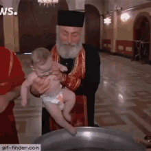 baptism dunk dip baby