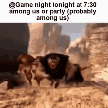 Game Night Among Us GIF - Game Night Among Us The Croods GIFs