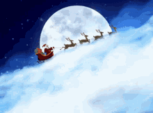 Reindeer Santa GIF - Reindeer Santa Moon GIFs