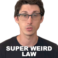 Super Weird Law Maclen Stanley Sticker - Super Weird Law Maclen Stanley The Law Says What Stickers