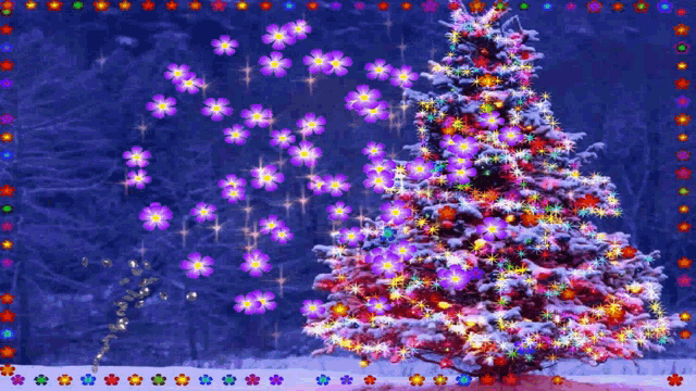 Merry Christmas Christmas Tree GIF - Merry Christmas Christmas Tree Snow -  Discover amp Share GIFs