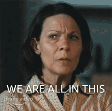 We Are All In This Cecilia Abbott GIF - We Are All In This Cecilia Abbott Lili Taylor GIFs