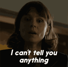 I Cant Tell You Anything Kristen Bouchard GIF - I Cant Tell You Anything Kristen Bouchard Katja Herbers GIFs