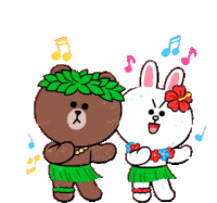Cony And Sticker - Cony And Brown Stickers