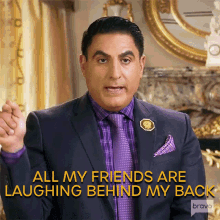 All My Friends Are Laughing Behind My Back Reza Farahan GIF - All My Friends Are Laughing Behind My Back Reza Farahan Shahs Of Sunset GIFs
