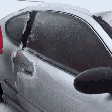 car punch through snowing cold beer