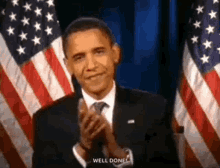Well Done Barack Obama GIF - Well Done Barack Obama Clapping GIFs