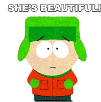 Shes Beautiful Kyle Broflovski Sticker - Shes Beautiful Kyle Broflovski South Park Stickers