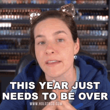 This Year Just Needs To Be Over Cristine Raquel Rotenberg GIF - This Year Just Needs To Be Over Cristine Raquel Rotenberg Simply Nailogical GIFs