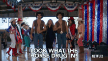 Horse Drug In Look What The Horse Drug In GIF - Horse Drug In Look What The Horse Drug In Beverly Dangelo GIFs