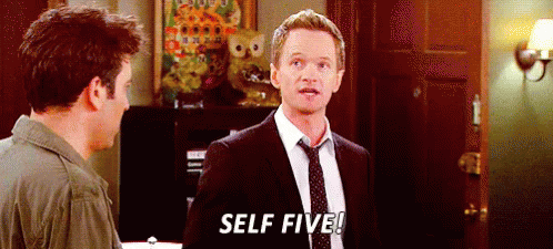 Self Five! GIF - HIMYM How I Met Your Mother Barney Stinson - Discover &  Share GIFs
