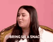 Claudia Oshry Requesting GIF - Claudia Oshry Requesting Bring Us A Snack GIFs