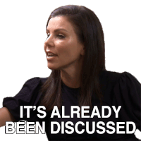 Its Already Been Discussed Heather Dubrow Sticker - Its Already Been Discussed Heather Dubrow Real Housewives Of Orange County Stickers