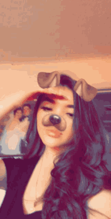 kimberly v filter pose selfie