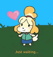 Isabelle Heart Isabelle Animal Crossing GIF - Isabelle Heart Isabelle Animal Crossing Isabelle GIFs