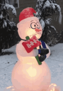 Snowman Brrrrr GIF - Snowman Snow Brrrrr GIFs