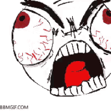 Angry Meme Face Bbm Display Picture GIF - Angry Meme Face Angry Rage GIFs