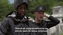 First Of All Congratulations To Me And My Team For Being Victorious Win GIF - First Of All Congratulations To Me And My Team For Being Victorious Win Winners GIFs