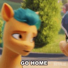 Go Home Hitch Trailblazer GIF - Go Home Hitch Trailblazer My Little Pony A New Generation GIFs