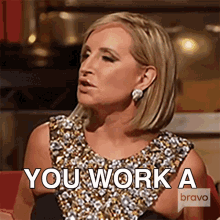 You Work A Little Harder Right Real Housewives Of New York GIF - You Work A Little Harder Right Real Housewives Of New York You Grind A Little Harder GIFs