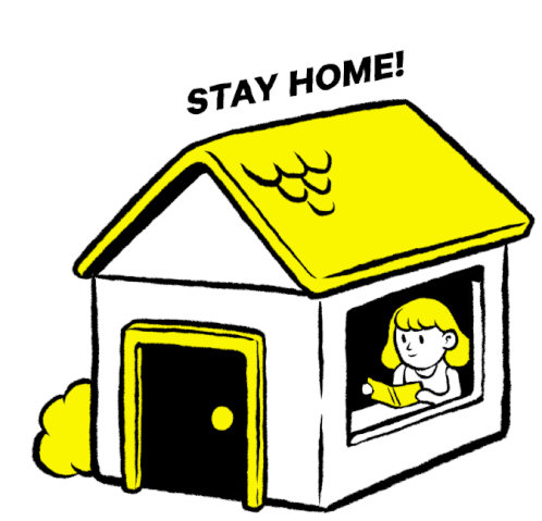 Stay Home Stay Inside Sticker - Stay Home Stay Inside Quarantine