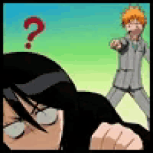 Bleach Ichigo And Rukia GIF - Bleach Ichigo And Rukia Confused GIFs