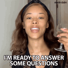 Im Ready To Answer Some Questions Serayah GIF - Im Ready To Answer Some Questions Serayah Marie Claire GIFs