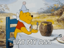 winnie winnie the pooh hungry honey when youre about to eat