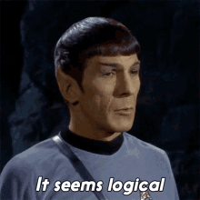 It Seems Logical Spock GIF - It Seems Logical Spock Star Trek GIFs