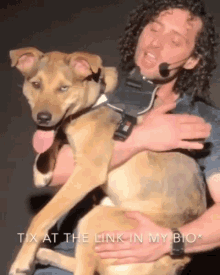 Petting Dog Holding Dog GIF - Petting Dog Holding Dog Happy Dog GIFs