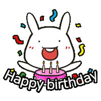 Happy Birthday Bunny Gifs Tenor