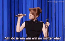 All Emma Does Is Winwinwin No Matter What GIF - Emma Stone All I Do Is Win Win GIFs