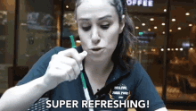 Super Refreshing Starbucks GIF - Super Refreshing Refreshing Starbucks GIFs