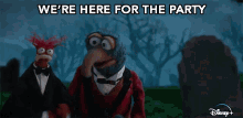 Were Here For The Party Pepe The King Prawn GIF - Were Here For The Party Pepe The King Prawn The Great Gonzo GIFs