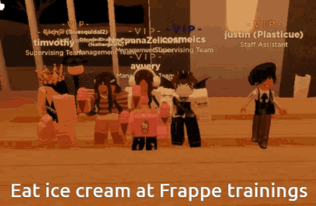 Frappe Roblox V4 Eat Ice Cream At Frappe Trainings GIF - Frappe Roblox ...