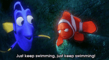 Just Keep Swimming Just Keep Going GIF - Just Keep Swimming Just Keep Going Dory GIFs