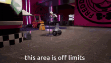 This Area Is Off Limits Chica GIF - This Area Is Off Limits Chica Fnaf GIFs