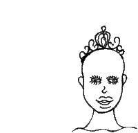 Queen Bald Sticker - Queen Bald Sassy Stickers