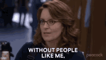 Without People Like Me Civil Society Collapses Completely Liz Lemon GIF - Without People Like Me Civil Society Collapses Completely Liz Lemon Tina Fey GIFs