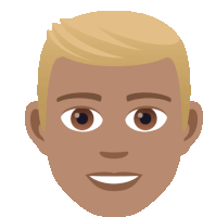 Blond Hair Joypixels Sticker - Blond Hair Joypixels Man Stickers