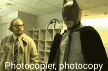 badman pete holmes batman photocopier
