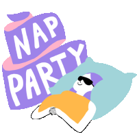 Taking A Much-needed Nap. Sticker - Preggers Nap Party Sleeping Stickers
